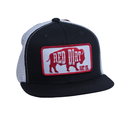 Red Dirt Hat Co. Youth "Red Original" Cap in Black/White