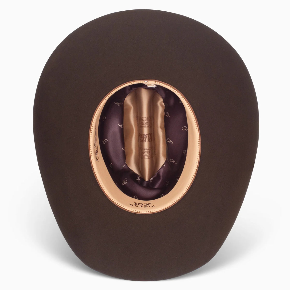 Resistol 10X Chute Boss Fur Felt Hat in Chocolate