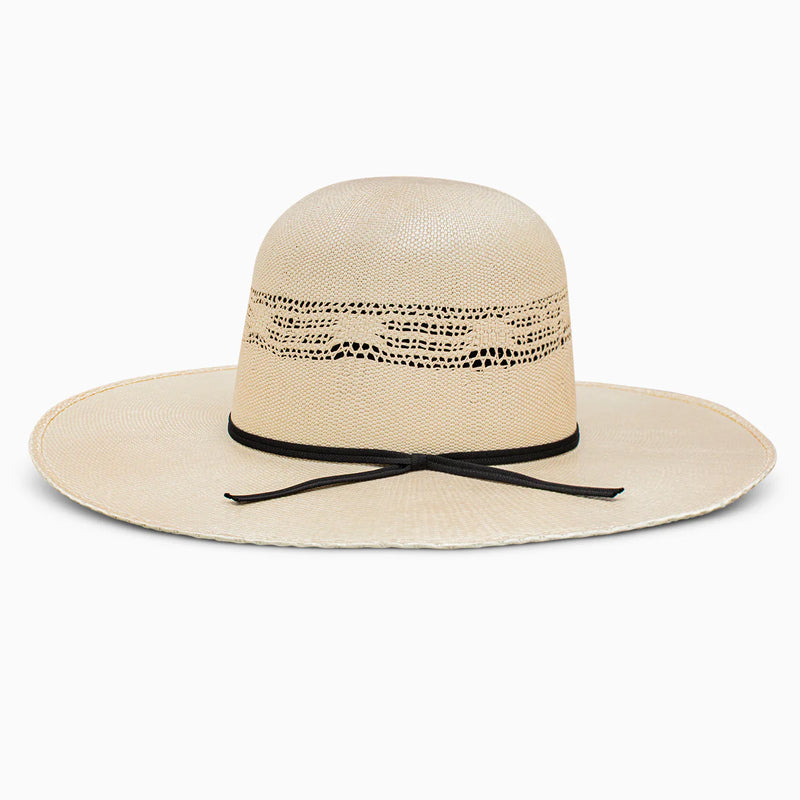 Resistol 7X Holland Open Crown Straw Cowboy Hat in Tan