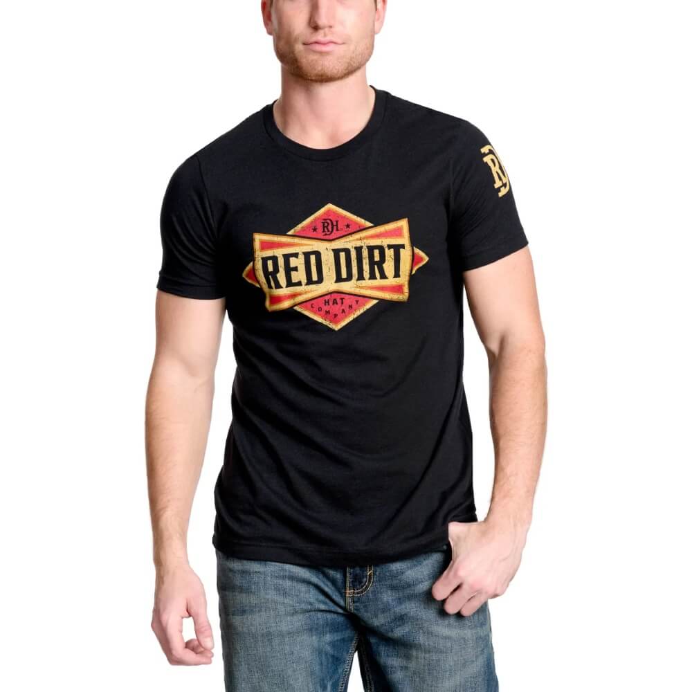 Red Dirt Hat Co. Cowboy Bowtie T-Shirt in Black