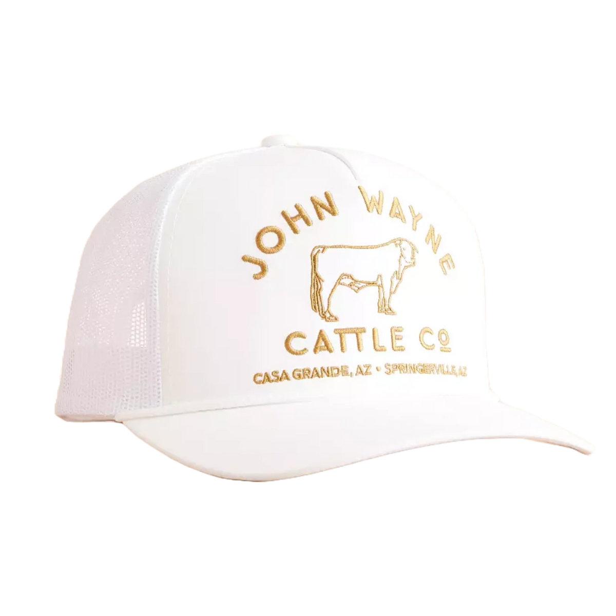 Hooey "John Wayne Cattle Co" Trucker Hat in White