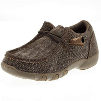 Roper Boy's Chillin Brown Canvas Driving Moc