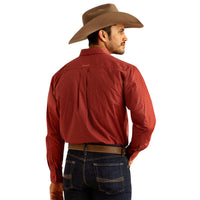 Ariat Men's Sanders L/S Classic Fit Western Button Down Shirt in Red Medallion (Available in Tall Sizes)