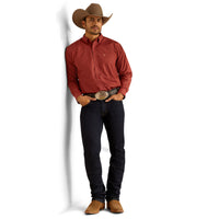 Ariat Men's Sanders L/S Classic Fit Western Button Down Shirt in Red Medallion (Available in Tall Sizes)