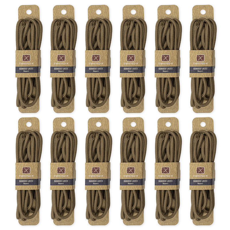Twisted X Brown Bamboo Laces (Men's & Women's Available)