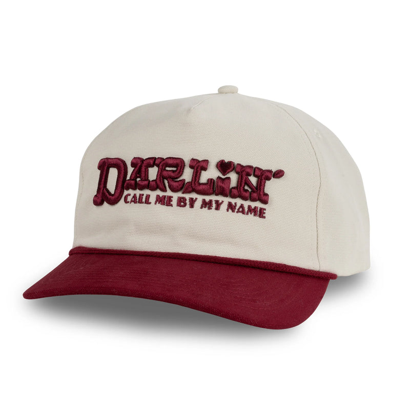Sendero Provisions Co. Call Me Darlin' Snapback Hat in Cream/Maroon