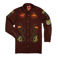 Sendero Provisions Co. Men's L/S Show Pony Embroidered Pearl Snap