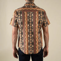 Sendero Provisions Co. Men's S/S The Wyatt Pearl Snap Serape Shirt in Tempe Stripe