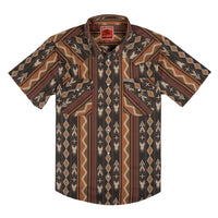 Sendero Provisions Co. Men's S/S The Wyatt Pearl Snap Serape Shirt in Tempe Stripe