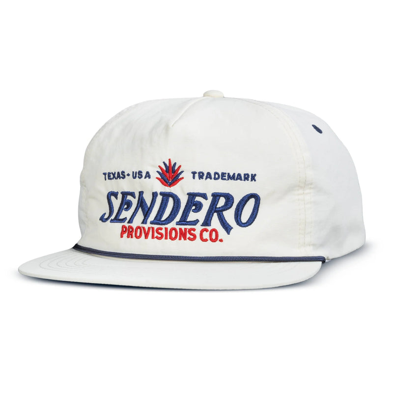 Sendero Provisions Co. Logo Snapback Hat in Red, White, & Blue