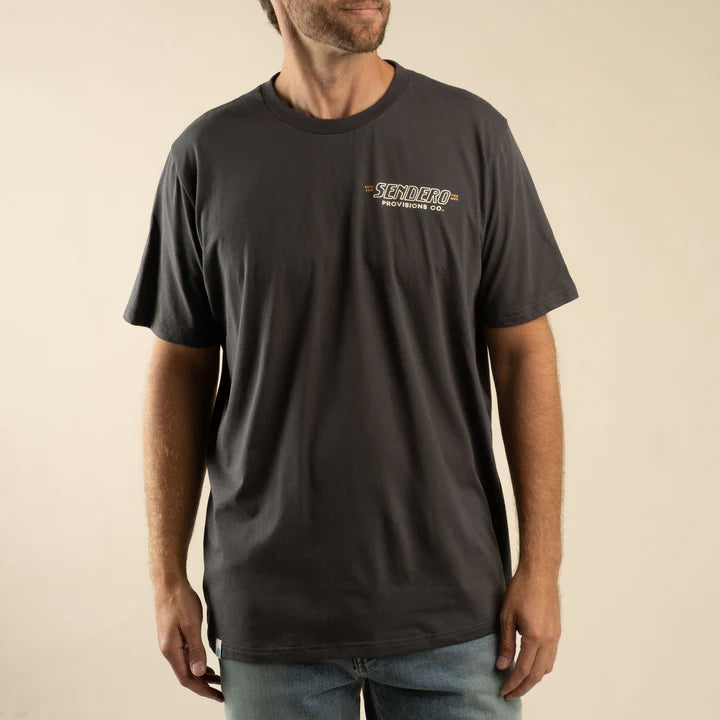 Sendero Provisions Co. Men's Out Yonder Graphic Tee In Charcoal