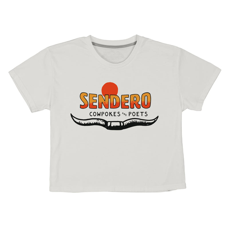 Sendero Provisions Co. Women's Cowpokes and Poets Boxy Tee in Vintage White