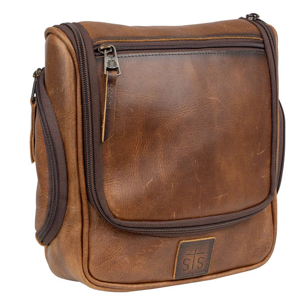 STS Ranchwear Tucson Hanging Leather Shave Kit