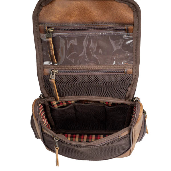 STS Ranchwear Tucson Hanging Leather Shave Kit