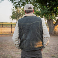 STS Ranchwear Men's Owen Canvas Vest in Olive