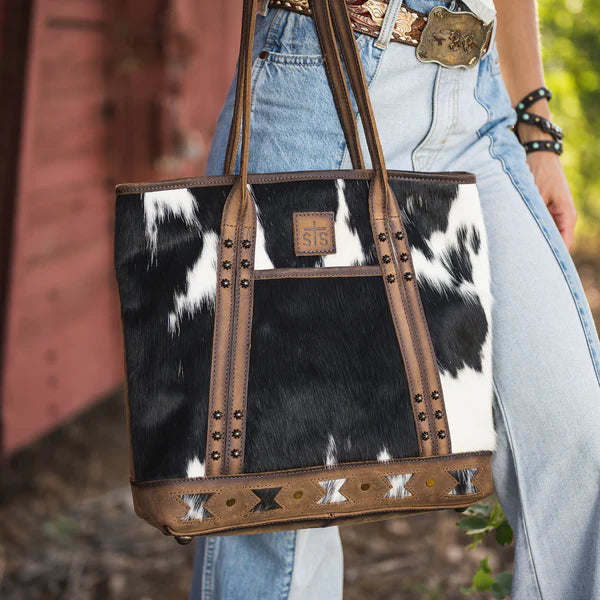 STS Ranchwear Roswell Cowhide Tote