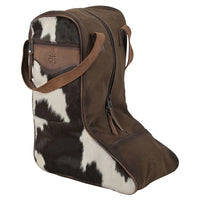 STS Ranchwear Cowhide Canvas Boot Bag