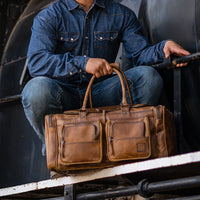 STS Ranchwear Tucson Leather Duffle Bag