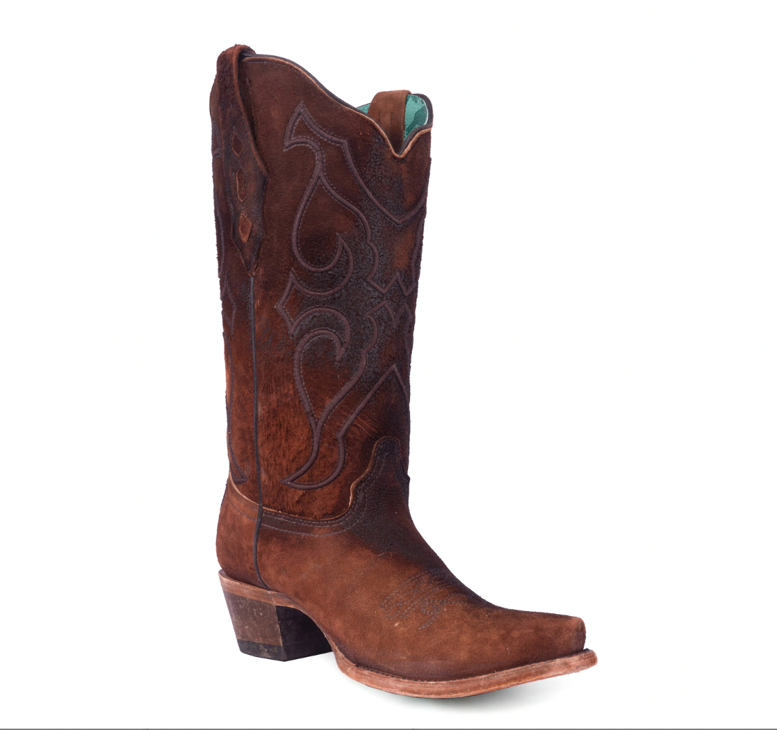 Corral Women's Lamb Embroidered Snip Toe Western Boot