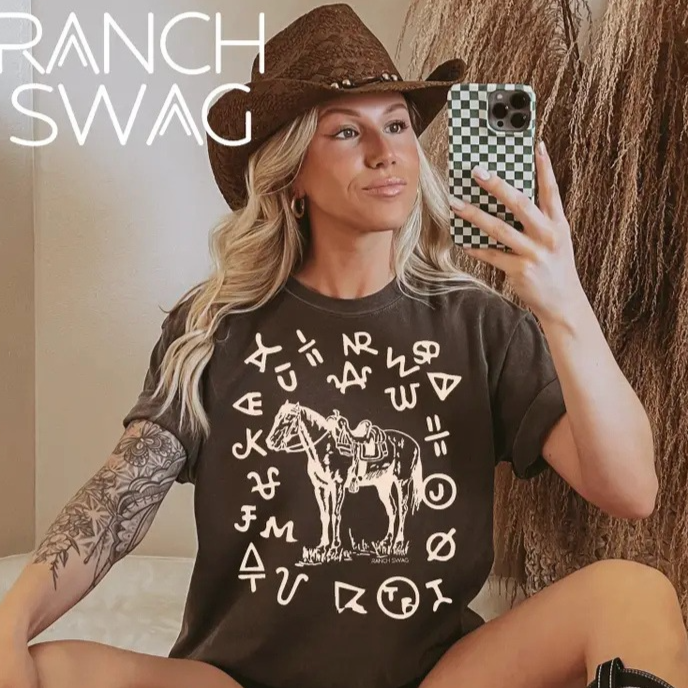 Women's The Branded Pony Graphic Tee in Espresso