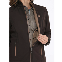 Cinch Women's Concealed Carry Bonded Jacket in Brown