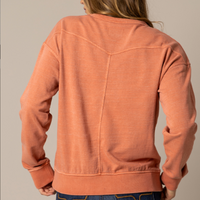 Kimes Ranch Women's Gina Western Crewneck Sweatshirt in Muted Red