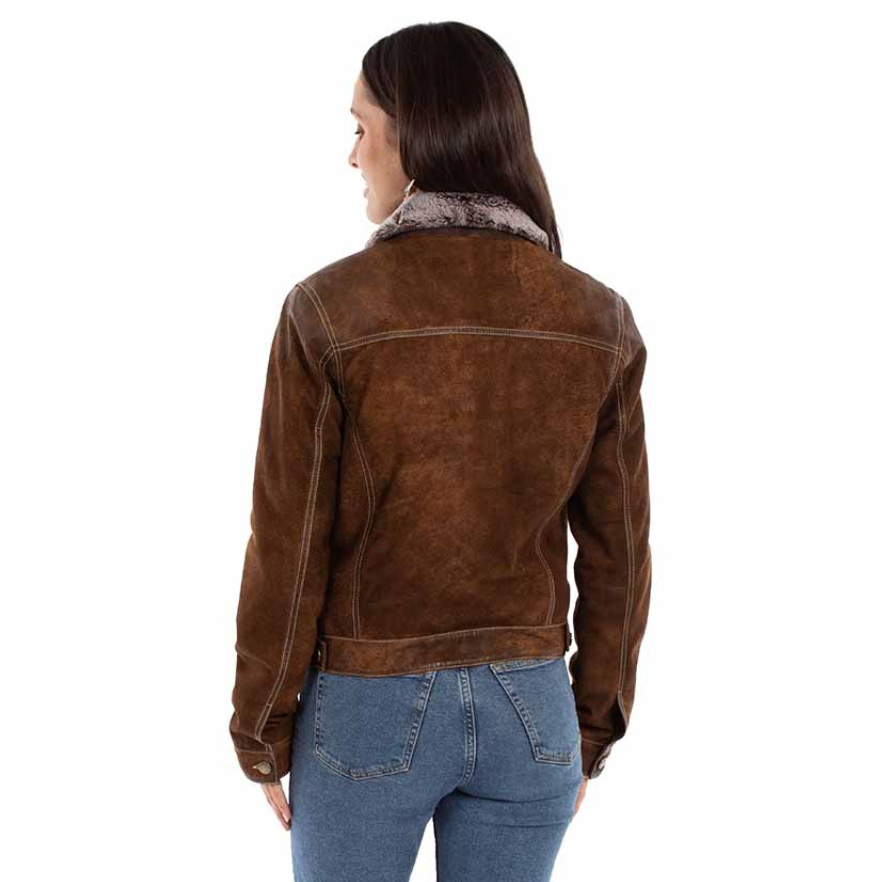 Scully Women's Suede Jacket in Brown