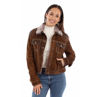Scully Women's Suede Jacket in Brown