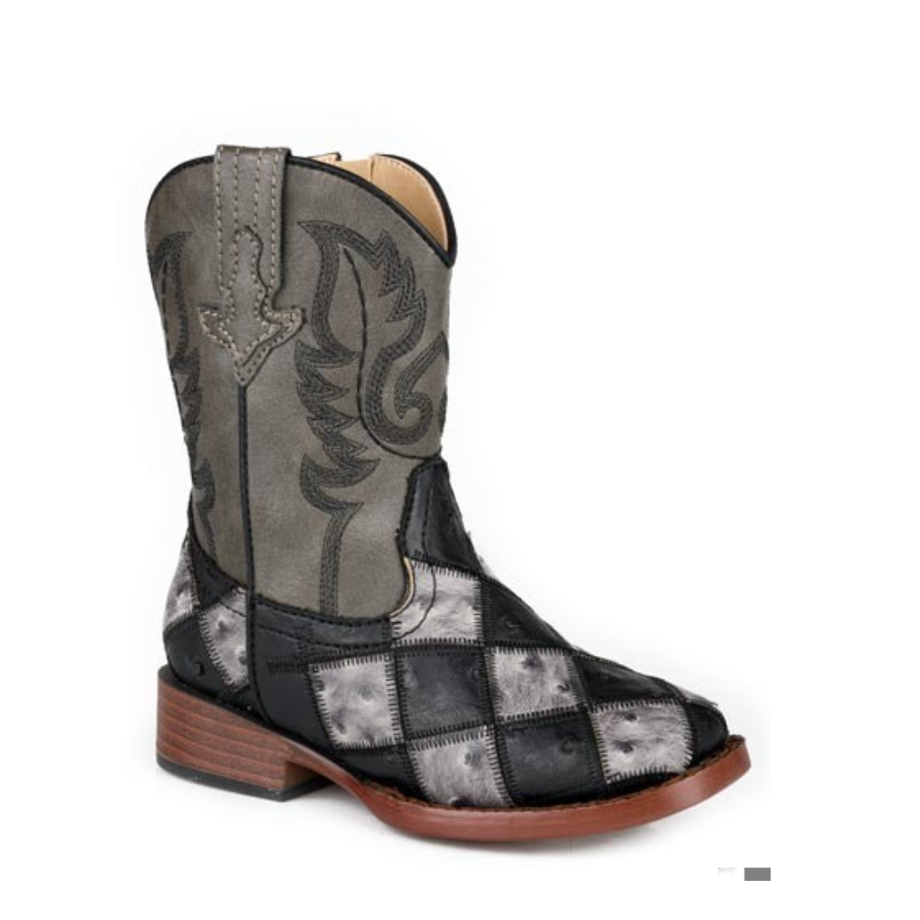 Roper Toddler Bird Blocks in Black and Grey