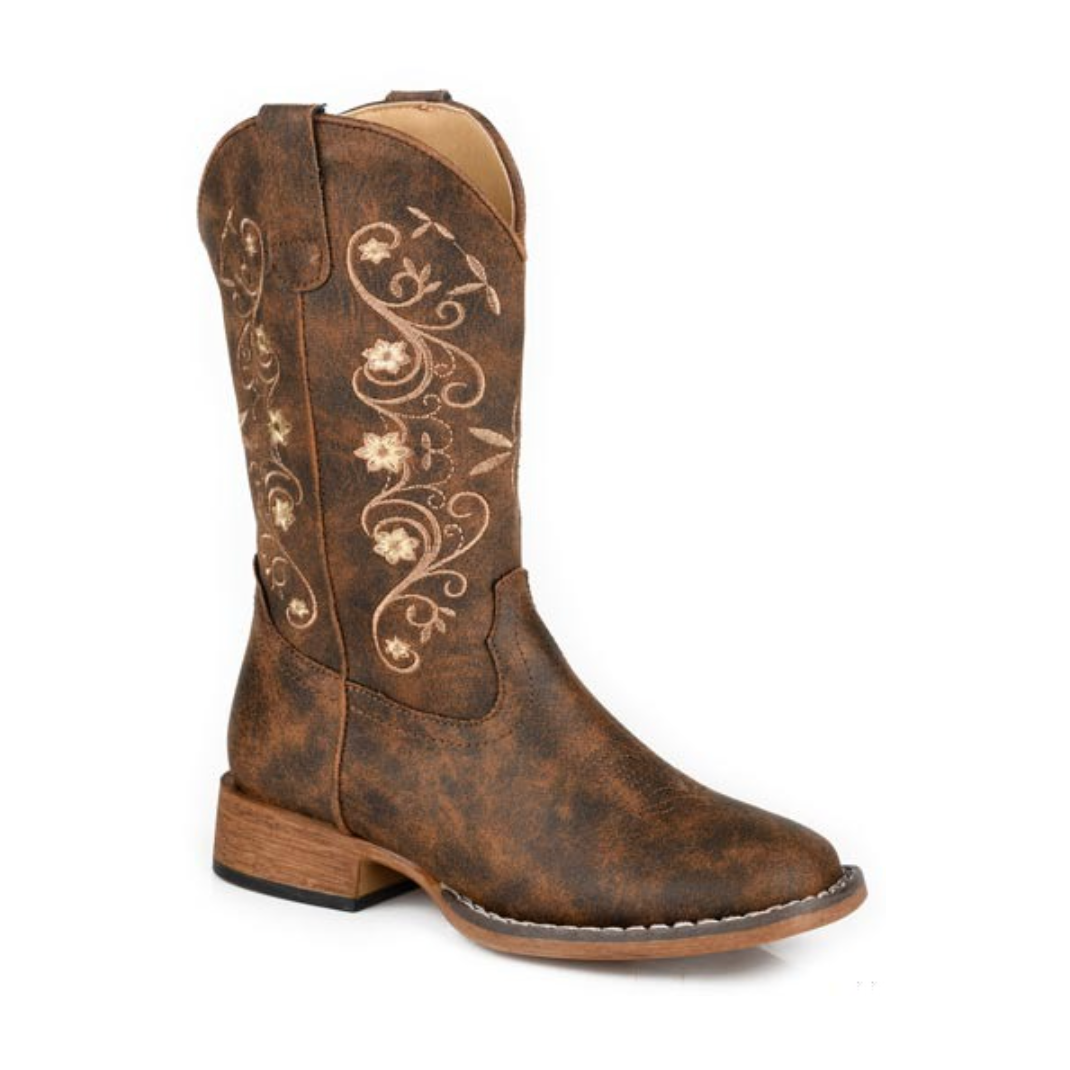 Roper Girl's Bailey Western Boots in Brown