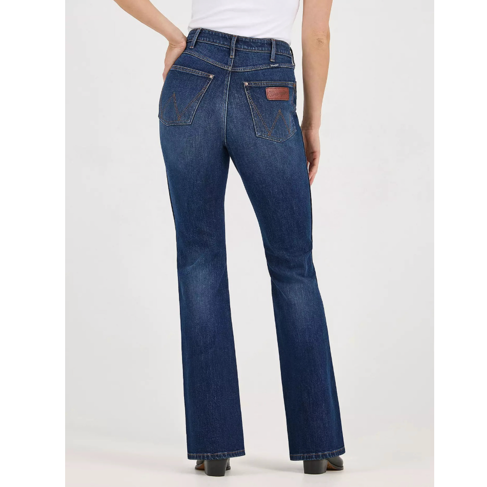 Wrangler Retro Women's Bailey High Rise Embellished Bootcut Jean in Wrenley