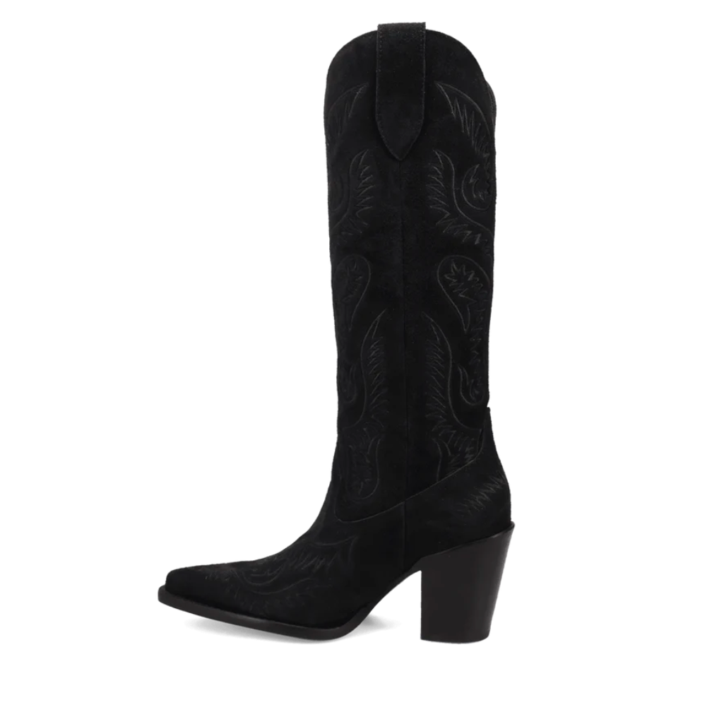 Dingo Women's Elvita Suede Leather Boot in Black