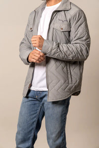 Kimes Ranch Men's Skink Quilted Jacket in Grey
