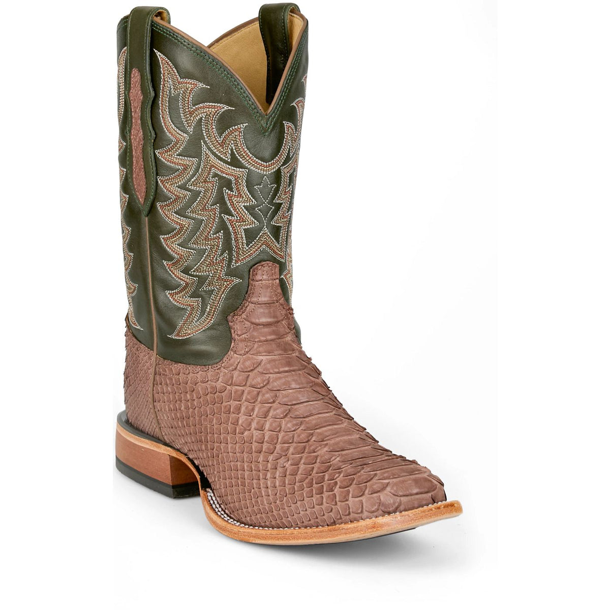 Tony Lama Men's Mario Python Boot in Brown