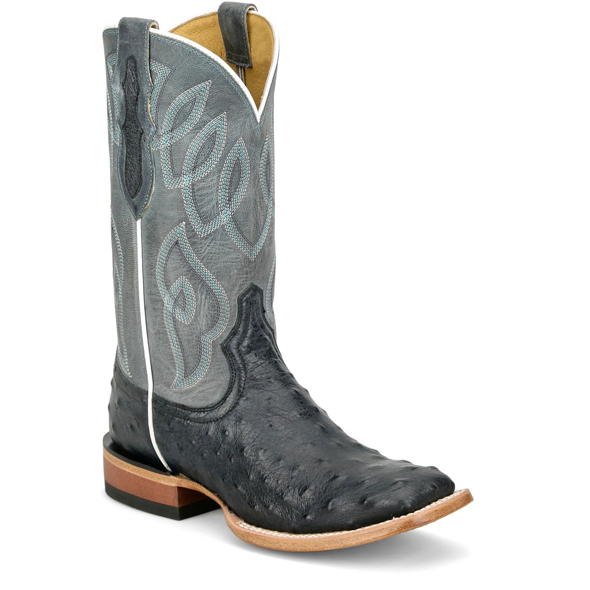 Tony Lama Women's Cheyenne Ostrich Western Boot in Grey