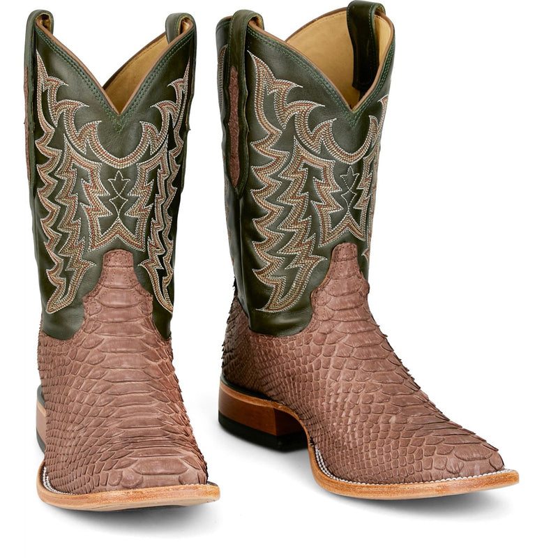 Tony Lama Men's Mario Python Boot in Brown