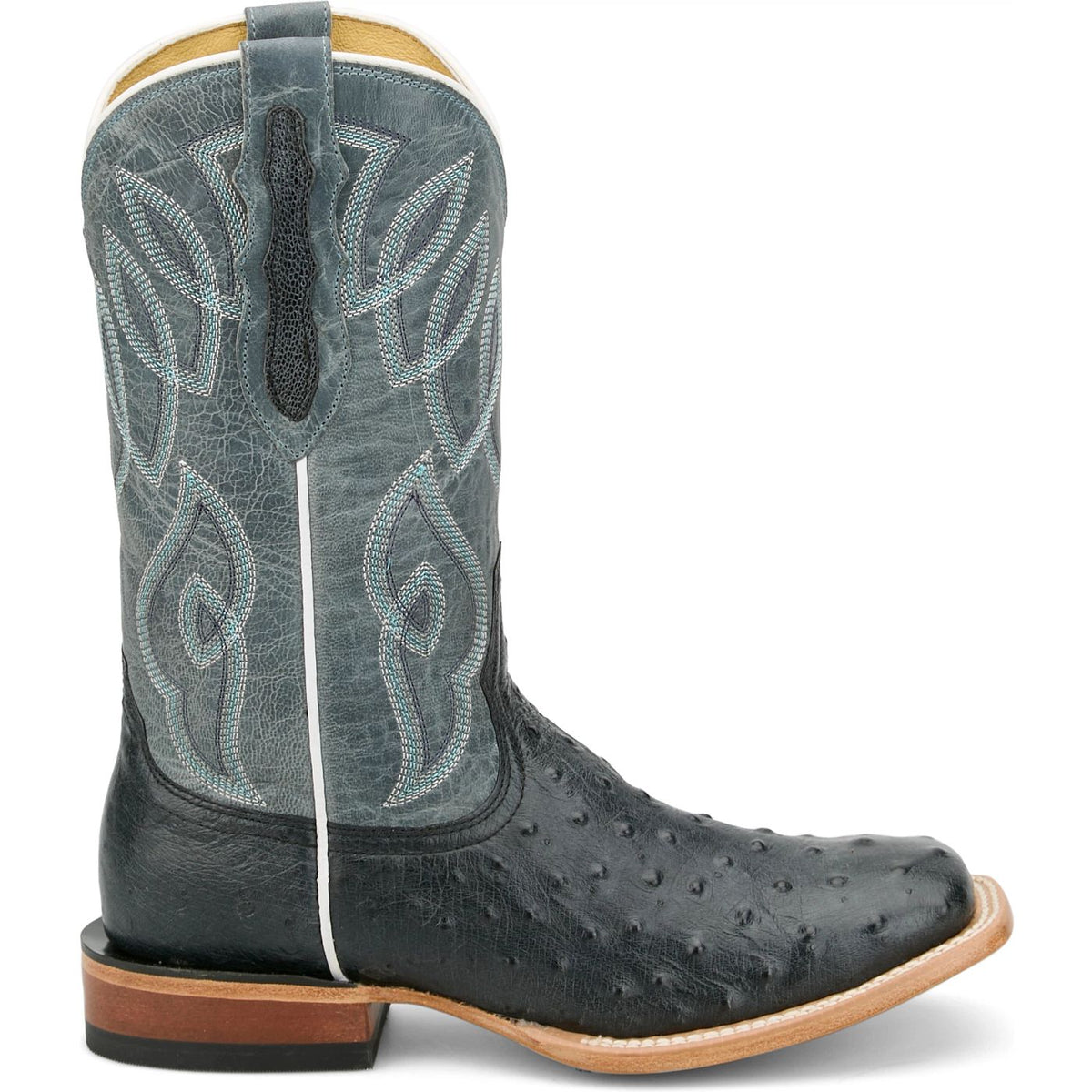 Tony Lama Women's Cheyenne Ostrich Western Boot in Grey