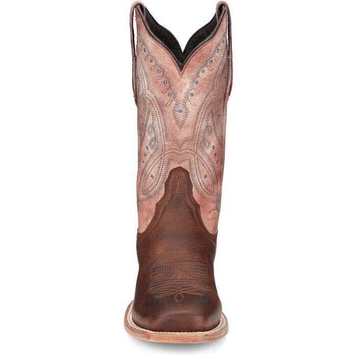 Tony Lama Women's Gabriella Brown Cowhide Western Boot