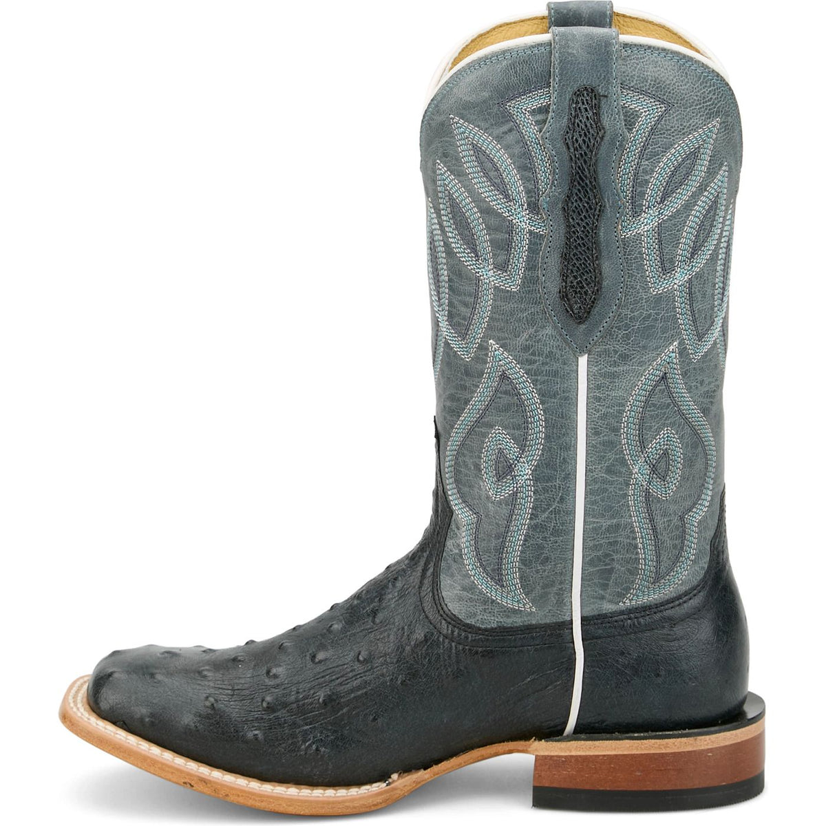 Tony Lama Women's Cheyenne Ostrich Western Boot in Grey