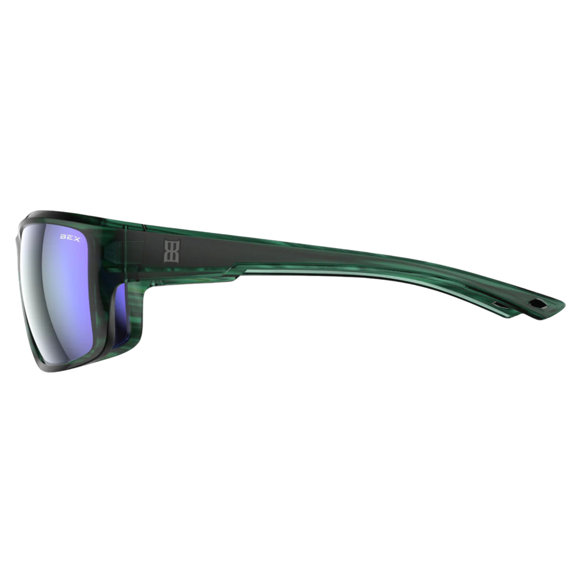 BEX Crevalle Polarized Full Frame Sunglasses in Forest Green