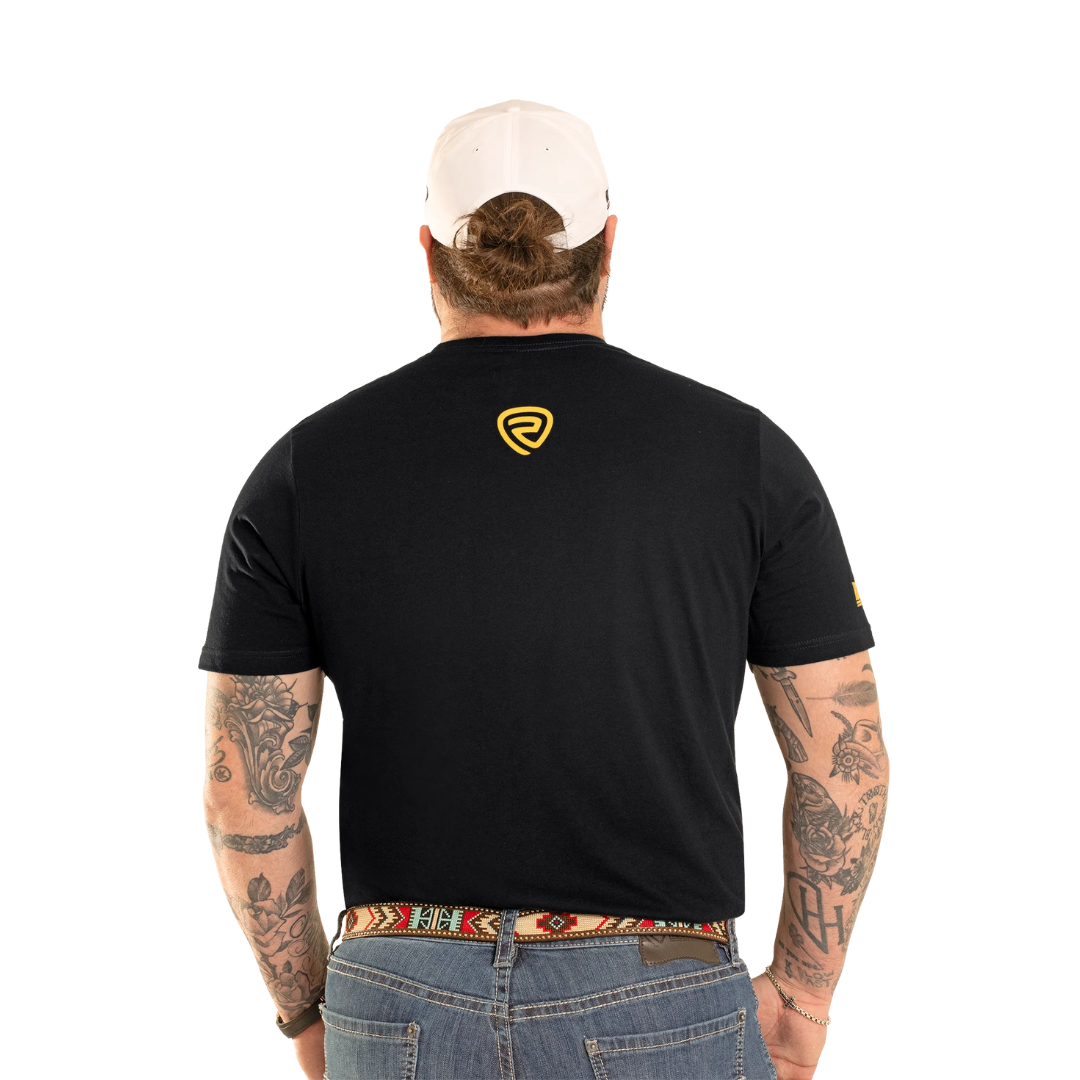 Koe Wetzel x Rock & Roll Denim Unisex East Texas Rock & Roll T-Shirt in Black