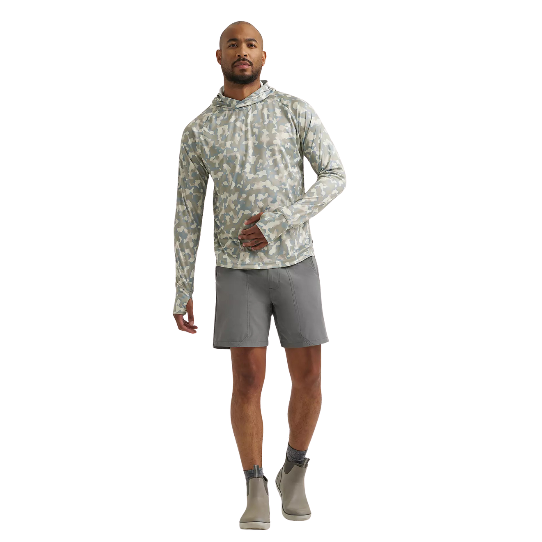 Wrangler ATG Men's Hooded Sun Tee in Camo