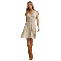 Wrangler Retro Women's Tiered Bodice Dress in Tan