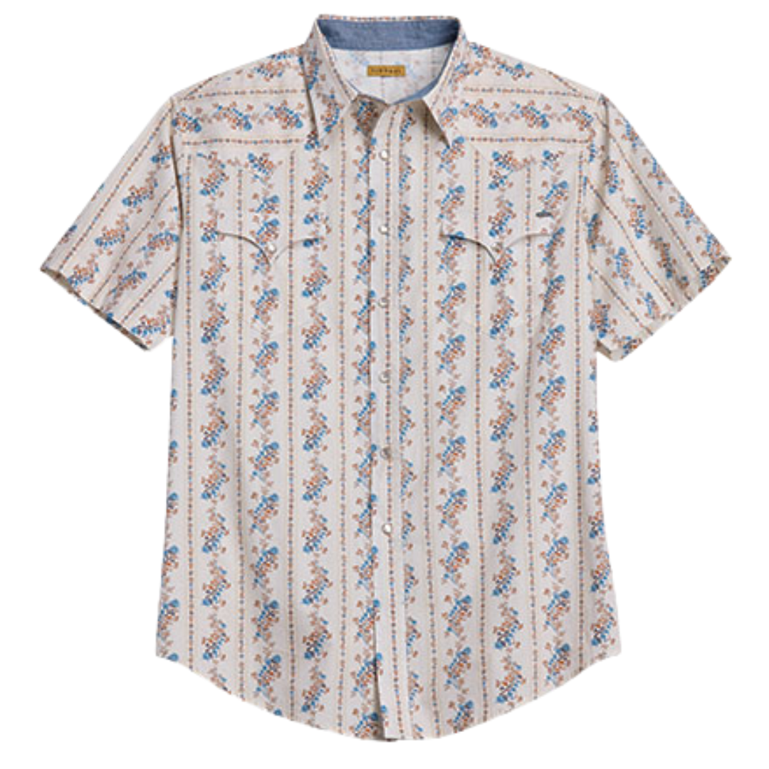 Tin Haul Men's S/S Vertical Striped Snap Shirt