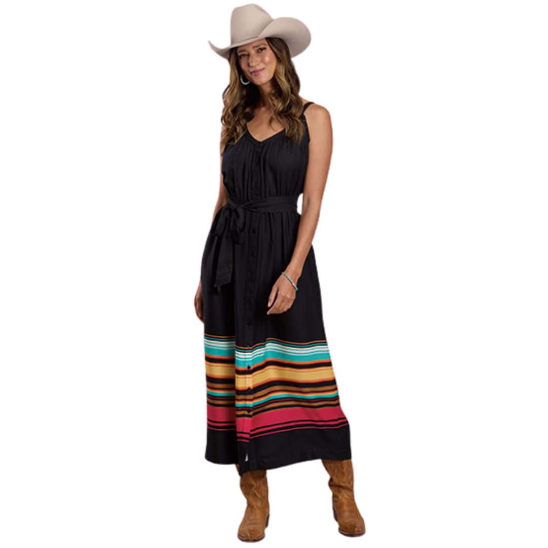 Stetson Women's Striped Border Dress in Black