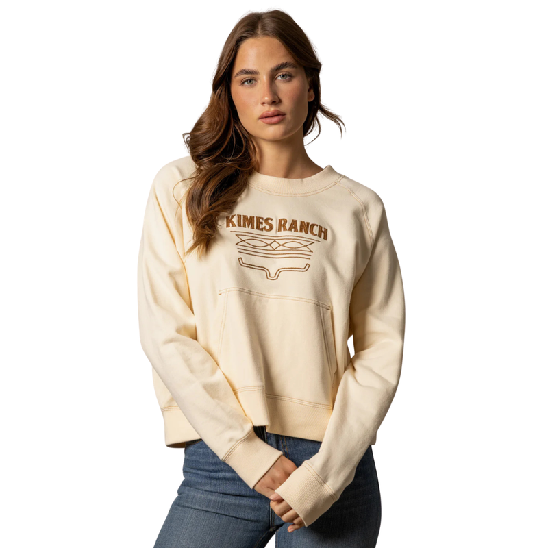 Kimes Ranch Women's Crew Neck in Butter