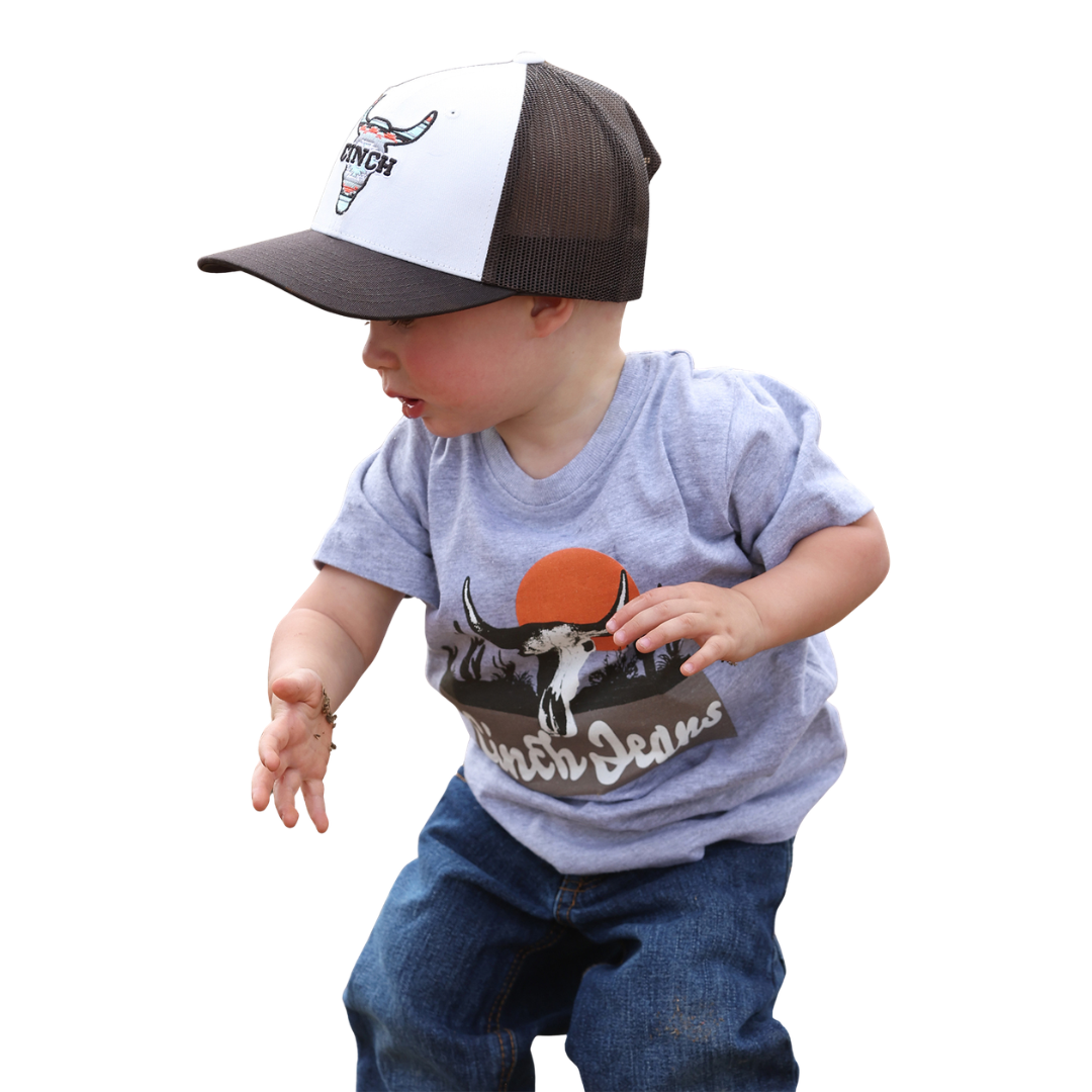 Cinch Baby & Toddler Boy's S/S Graphic Tee in Light Gray