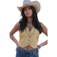 Cruel Denim Women's Vest in Gold