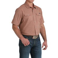 Cinch Men's Camp Shirt in Light Brown