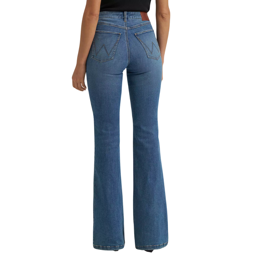 Wrangler Women's Bespoke High Rise Flare Jean in Lara